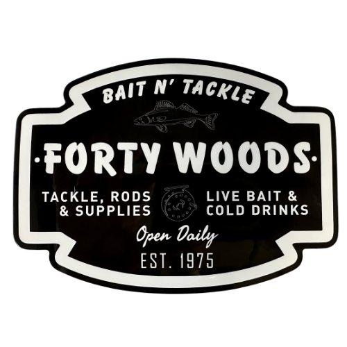 Forty Woods Decal 4” X 5”